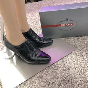Authentic Prada Patent Leather Booties